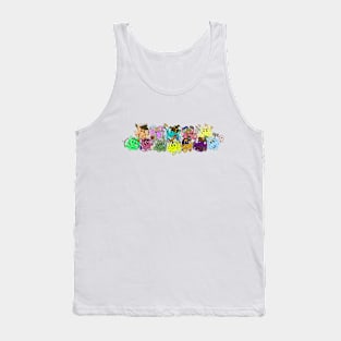 Cartoon Octopus Dungeons and Dragons Classes Group Photo Tank Top